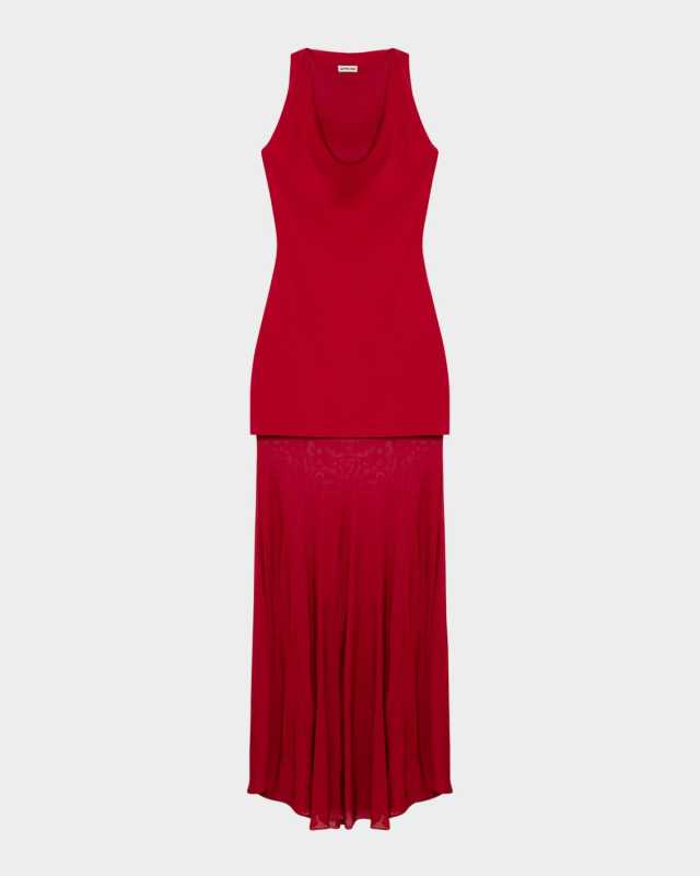 Xena Sleeveless Halter Maxi Dress